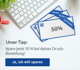Copyshop Basel 50 Prozent sparen